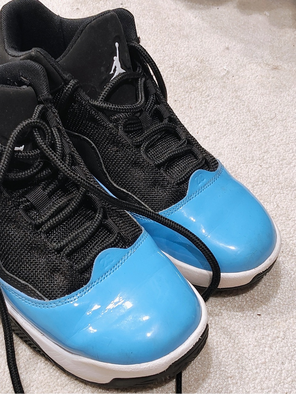 Jordan Men’s Athletic Shoes in Black and Blue